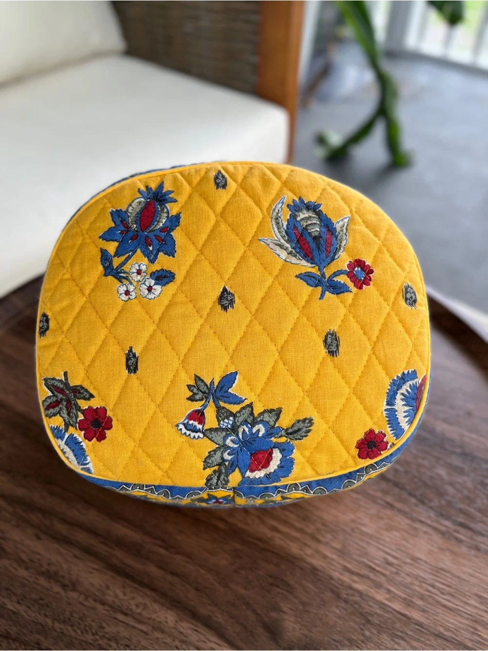 Vera Bradley French Yellow Cosmetic Case